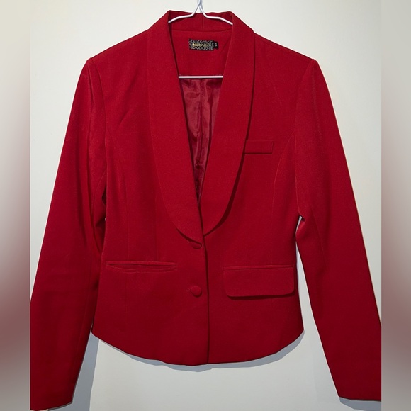 Red Blazer Jacket - Picture 3 of 5